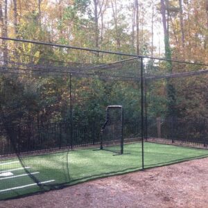 12x14x30ft. #36 Batting Cage Frame and Net W/Door